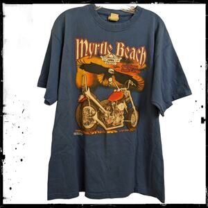 Vintage Y2K Myrtle Beach 60th Motorcycle Bike Rally May 2000 Jake Fat Man Shirt
